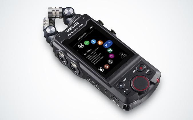 Tascam's Portacapture X8 is a beefy portable recorder with a smartphone-like interface