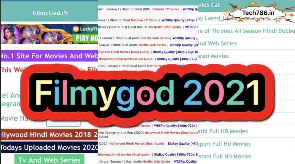 FilmyGod – Online Movies download illegal website, Filmygod 2021 latest new and update